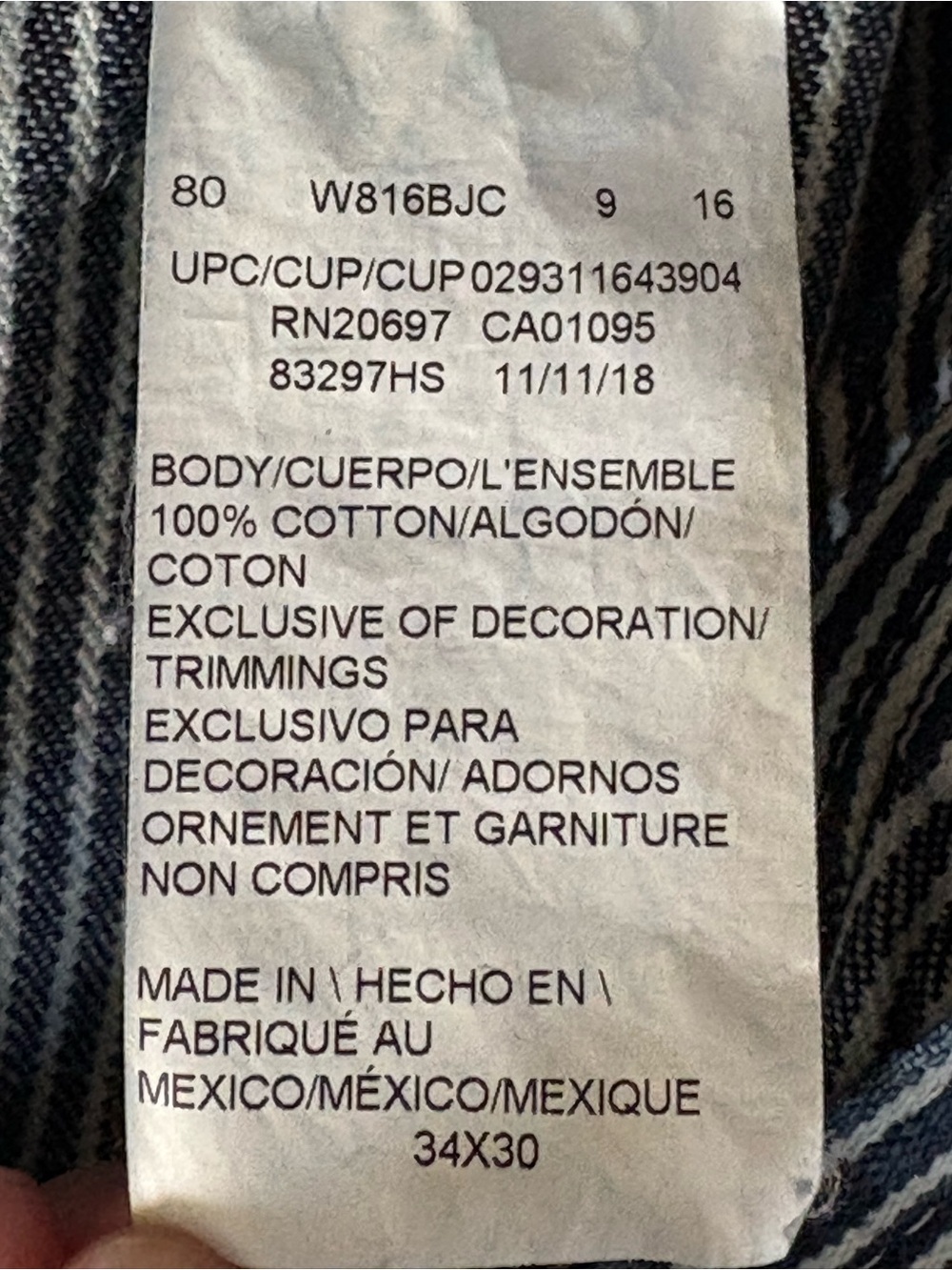 Dickies Blue Pinstripe Overalls - Picture 7 of 8